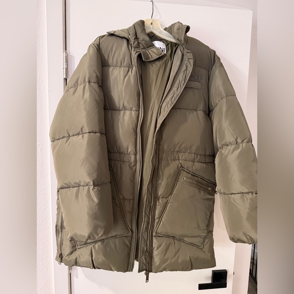 NWT Ganni Puffer Green Small/Medium - Picture 4 of 9